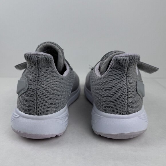 Adidas Cloudfoam Womens Gray Pink White Adiwear Sneaker Hook Loop Closure Size 2 - Picture 4 of 12
